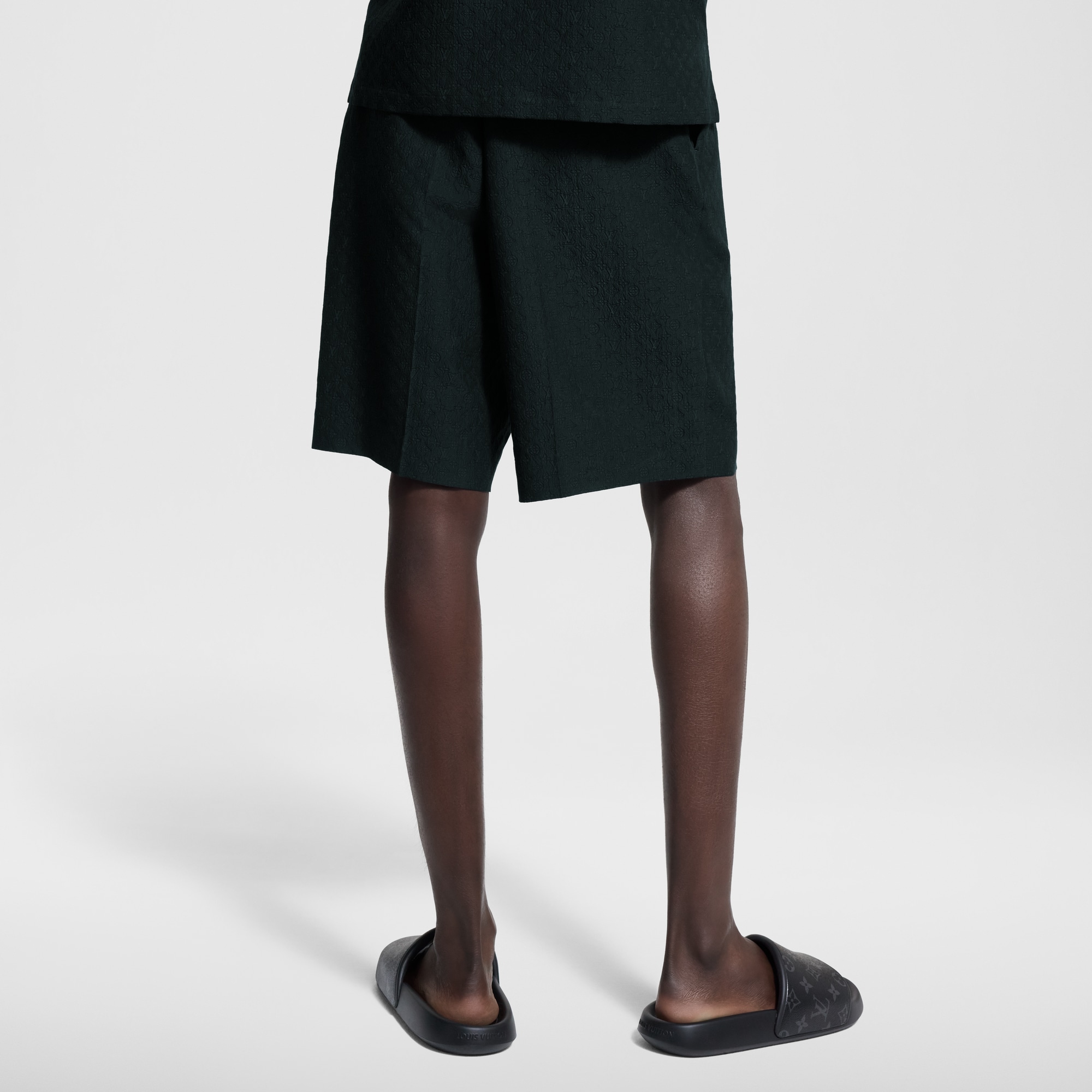Pantalones cortos Mini Monogram de seda y algodón  Hombre Prêt-à-Porter Pantalones | LOUIS VUITTON (Zoom de producto)