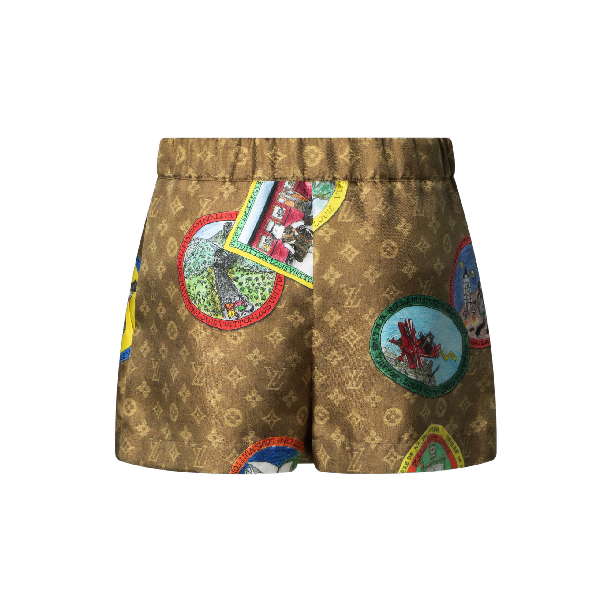 Pantalones cortos Monogram con sellos de gatos  Mujer Prêt-à-Porter Faldas y pantalones cortos | LOUIS VUITTON (Zoom de producto)