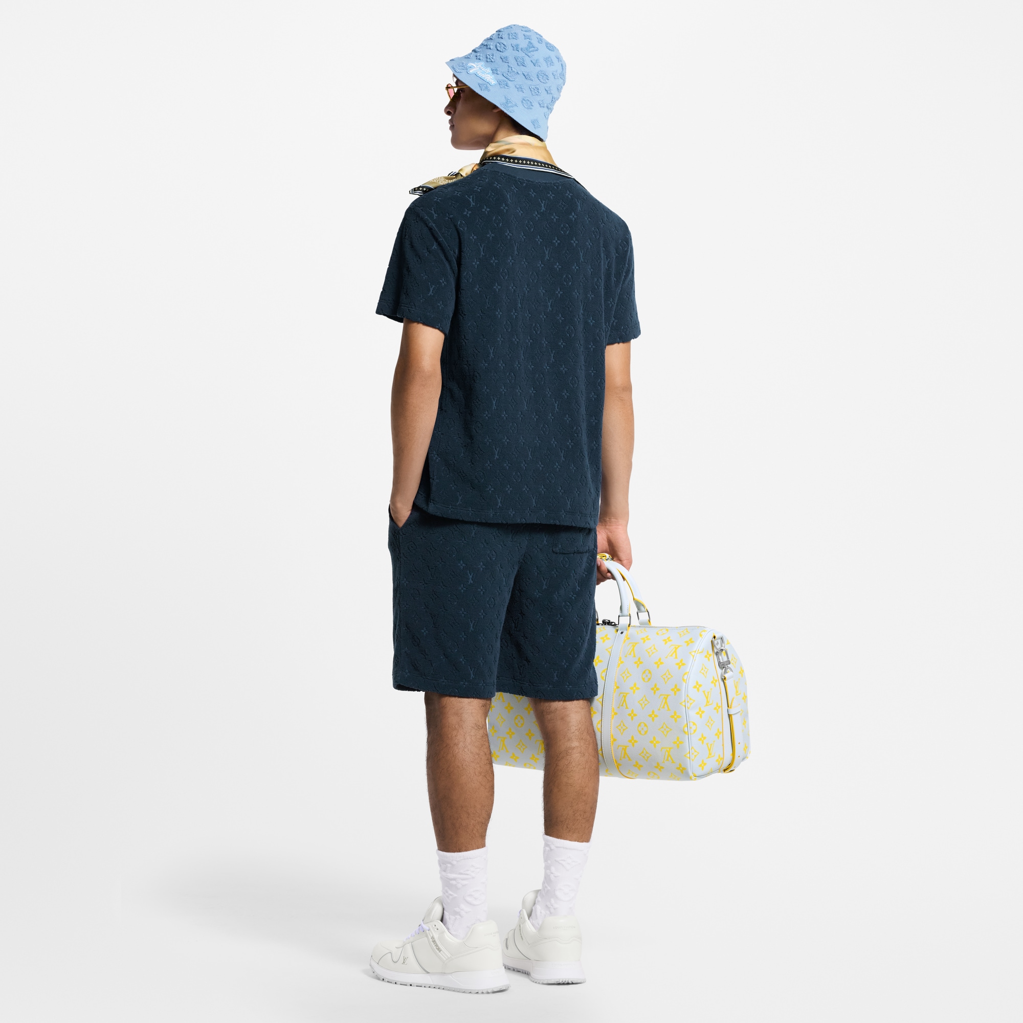 Pantalones cortos Monogram de felpa francesa  Hombre Prêt-à-Porter Todo Prêt-à-Porter | LOUIS VUITTON (Zoom de producto)