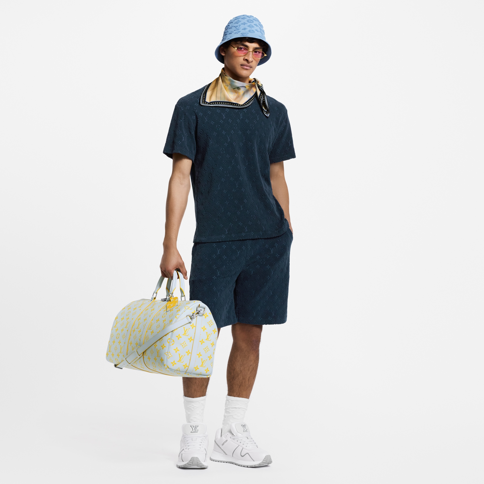 Pantalones cortos Monogram de felpa francesa  Hombre Prêt-à-Porter Todo Prêt-à-Porter | LOUIS VUITTON (Zoom de producto)