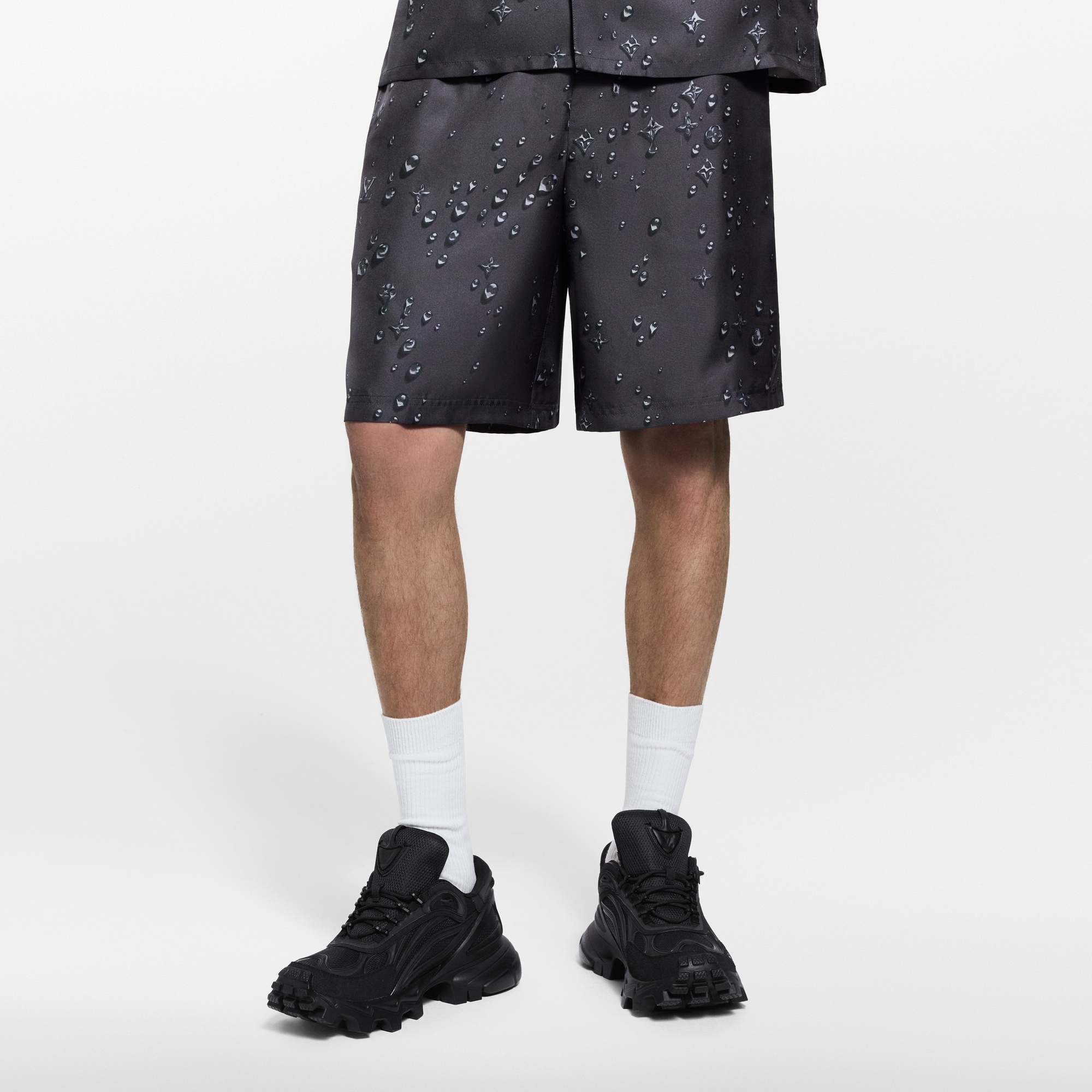 Pantalones cortos Monogram de seda  Hombre Prêt-à-Porter Pantalones | LOUIS VUITTON (Zoom de producto)