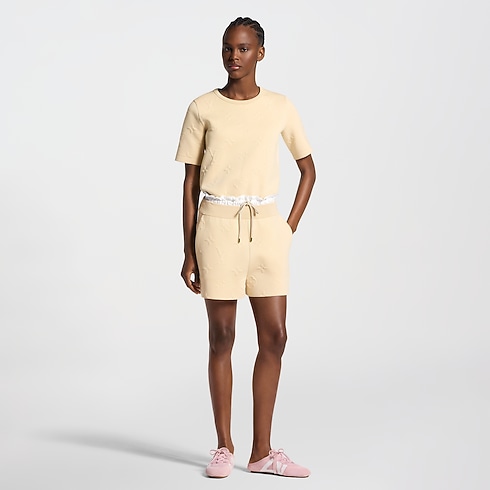 Pantalones cortos paperbag Monogram con efecto tridimensional Mujer Prêt-à-Porter Faldas y pantalones cortos | LOUIS VUITTON (Zoom de producto)