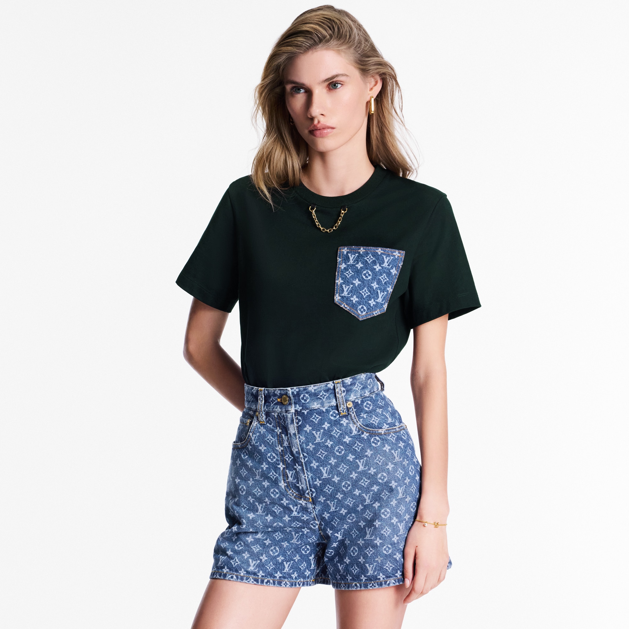 Pantalones cortos vaqueros Monogram  Mujer Prêt-à-Porter Faldas y pantalones cortos | LOUIS VUITTON (Zoom de producto)