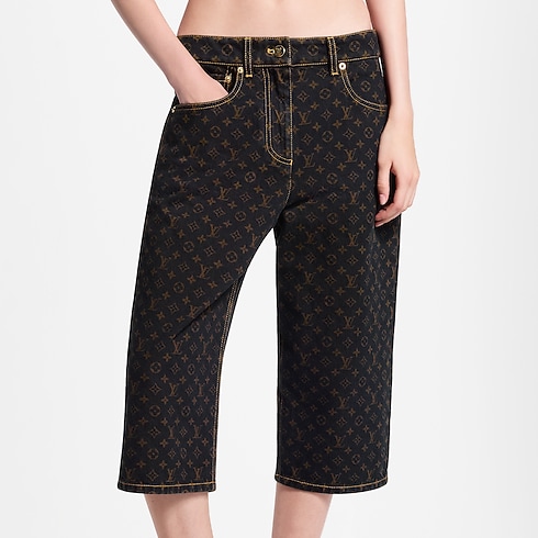 Pantalones cortos vaqueros Monogram Mujer Prêt-à-Porter Faldas y pantalones cortos | LOUIS VUITTON (Zoom de producto)