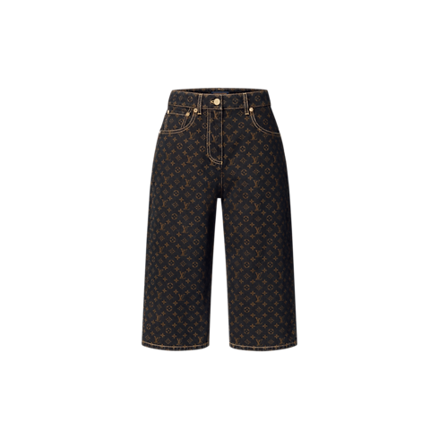 Pantalones cortos vaqueros Monogram Mujer Prêt-à-Porter Faldas y pantalones cortos | LOUIS VUITTON (Zoom de producto)