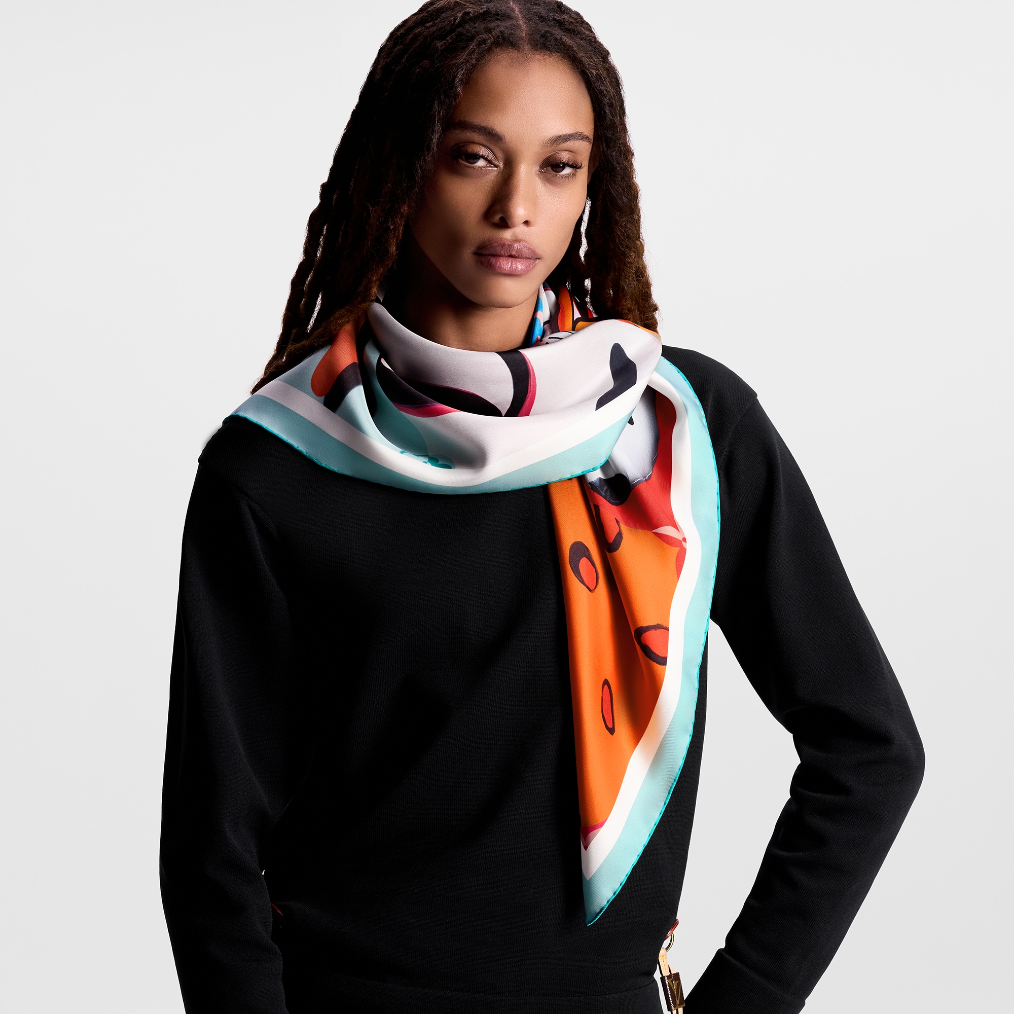 Pañuelo Animogram Portrait 90 S00 Mujer Accesorios Pañuelos de seda y bandanas | LOUIS VUITTON (Zoom de producto)