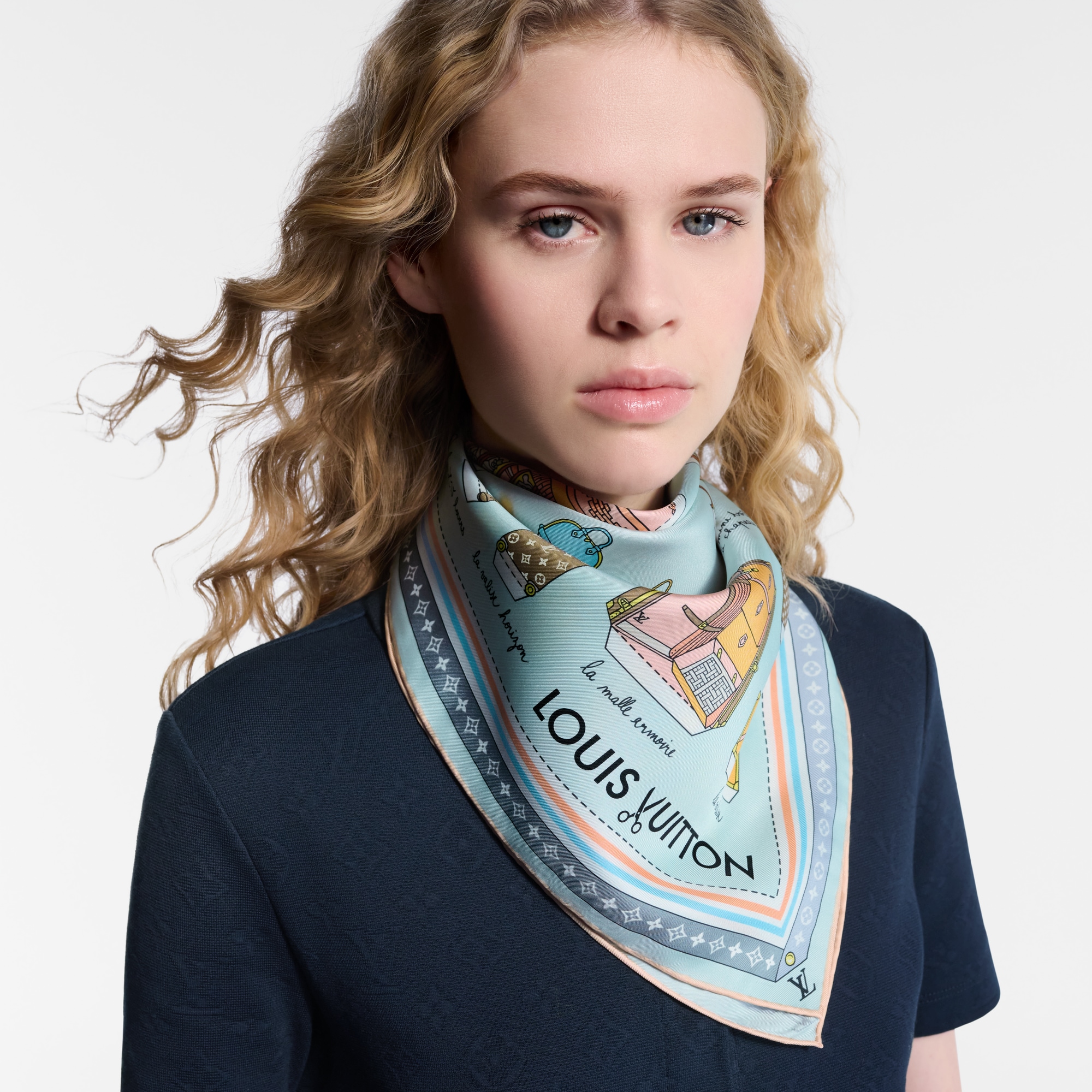 Pañuelo Asnières Paper House 90 S00 Mujer Accesorios Pañuelos de seda y bandanas | LOUIS VUITTON (Zoom de producto)