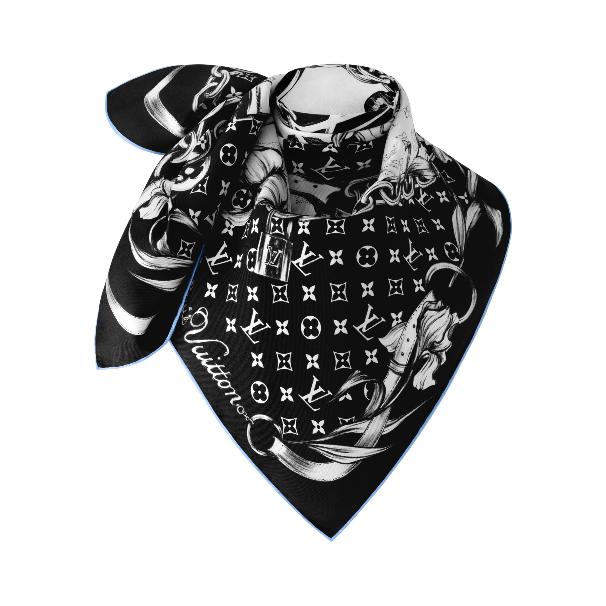 Pañuelo Blooming Monogram 90 S00 Mujer Accesorios Pañuelos de seda y bandanas | LOUIS VUITTON (Zoom de producto)