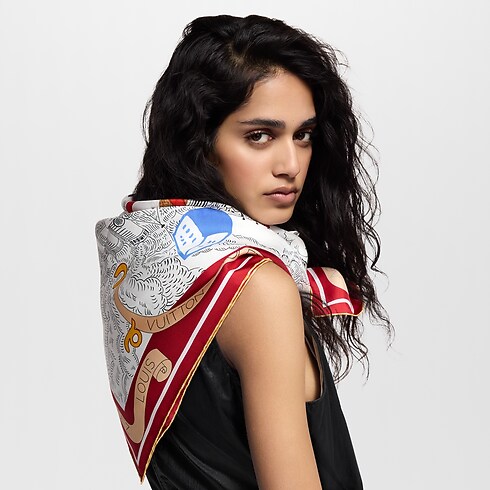 Pañuelo Bon Voyage 90 S00 Mujer Accesorios Pañuelos de seda y bandanas | LOUIS VUITTON (Zoom de producto)