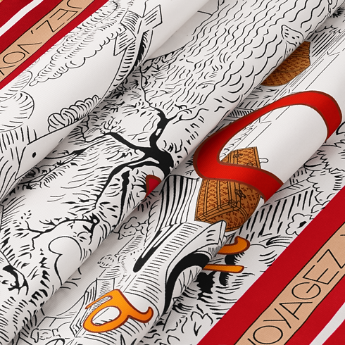 Pañuelo Bon Voyage 90 S00 Mujer Accesorios Pañuelos de seda y bandanas | LOUIS VUITTON (Zoom de producto)