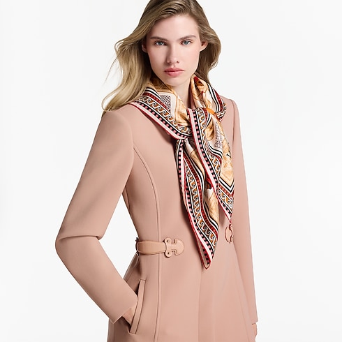 Pañuelo Damiergram 90 S00 Mujer Accesorios Pañuelos de seda y bandanas | LOUIS VUITTON (Zoom de producto)