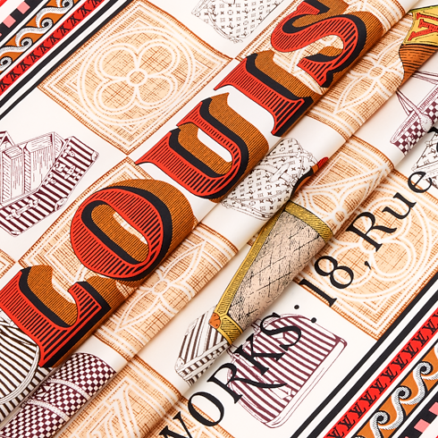 Pañuelo Damiergram 90 S00 Mujer Accesorios Pañuelos de seda y bandanas | LOUIS VUITTON (Zoom de producto)