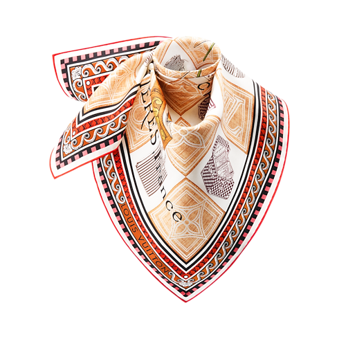 Pañuelo Damiergram 90 S00 Mujer Accesorios Pañuelos de seda y bandanas | LOUIS VUITTON (Zoom de producto)