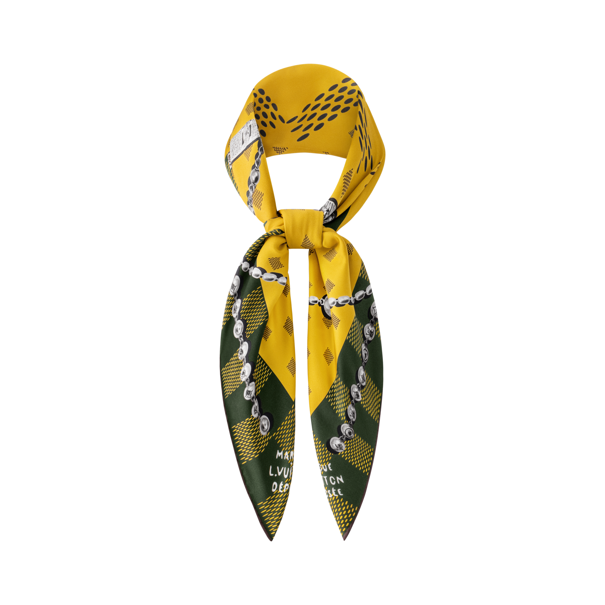 Pañuelo de seda Damier Jewelry S00 Hombre Accesorios Seda y bandanas | LOUIS VUITTON (Zoom de producto)