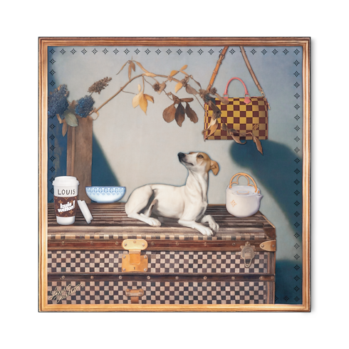 Pañuelo de seda Elegant Scene of a Dog S00 Hombre Accesorios Seda y bandanas | LOUIS VUITTON (Zoom de producto)