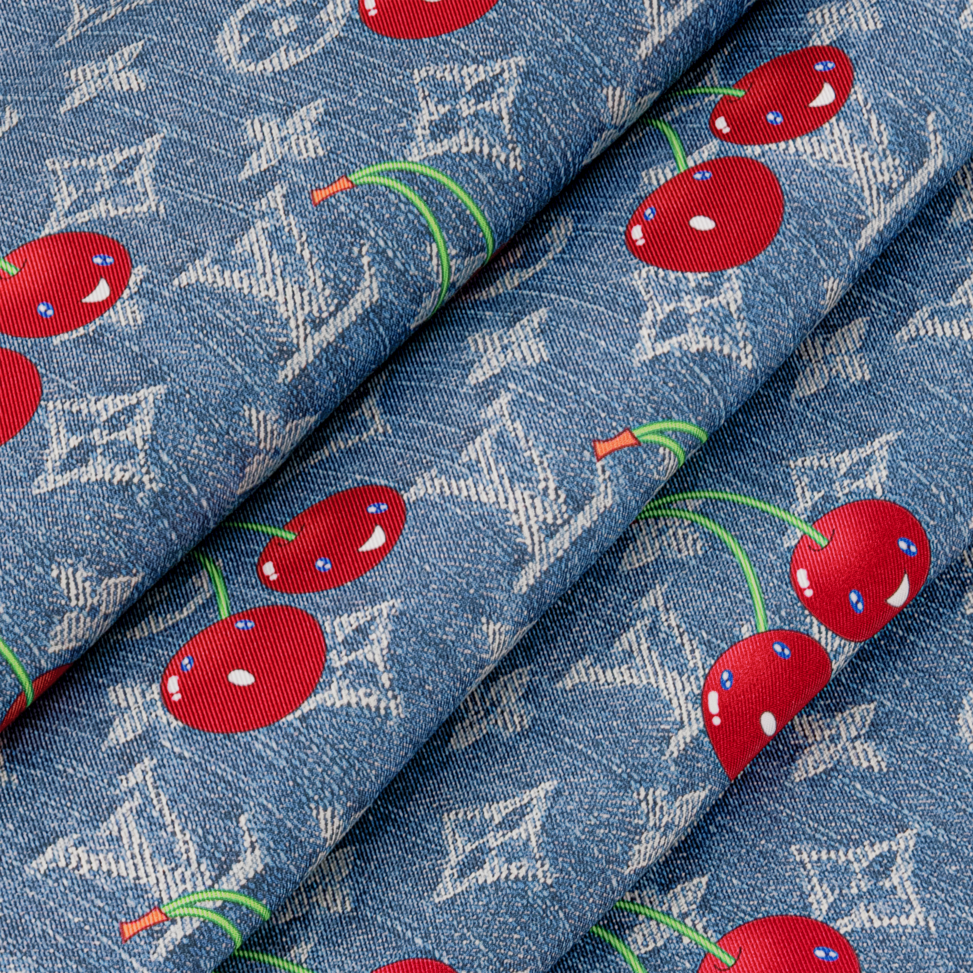 Pañuelo Denim Cerise 90 LV x TM S00 Mujer Accesorios Pañuelos de seda y bandanas | LOUIS VUITTON (Zoom de producto)