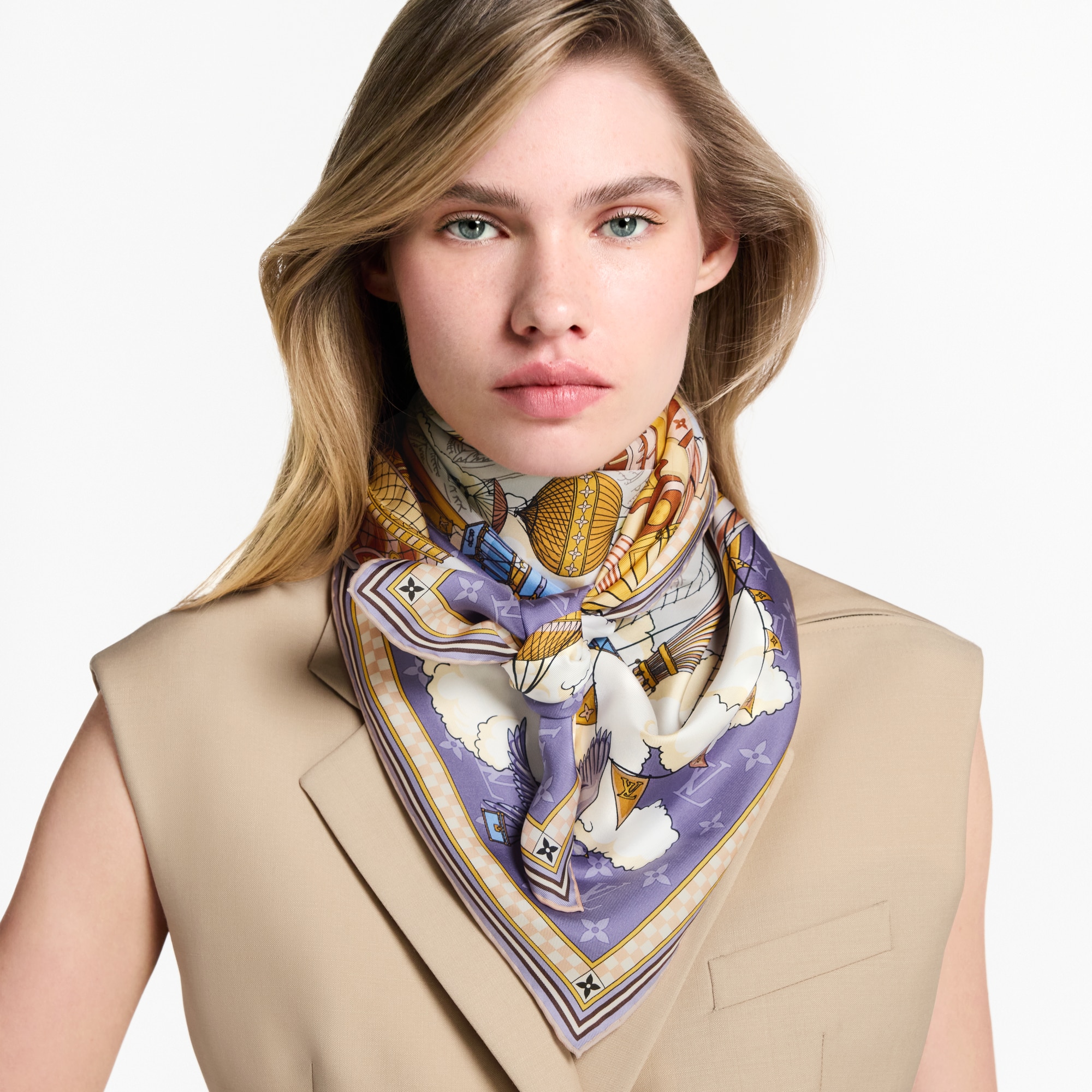 Pañuelo From The Cloud 90 S00 Mujer Accesorios Pañuelos de seda y bandanas | LOUIS VUITTON (Zoom de producto)