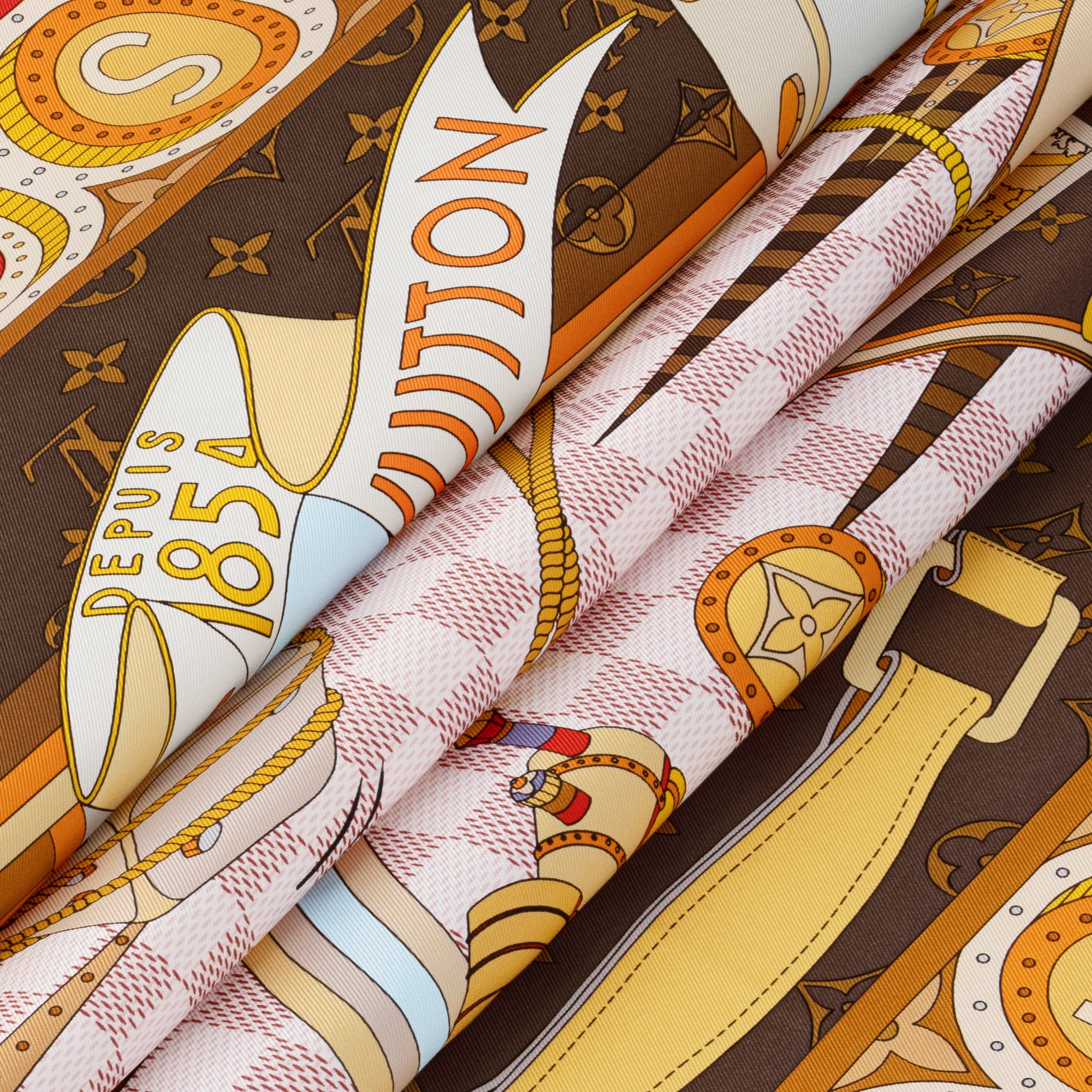 Pañuelo Jeu De Voyage 90 S00 Mujer Accesorios Pañuelos de seda y bandanas | LOUIS VUITTON (Zoom de producto)