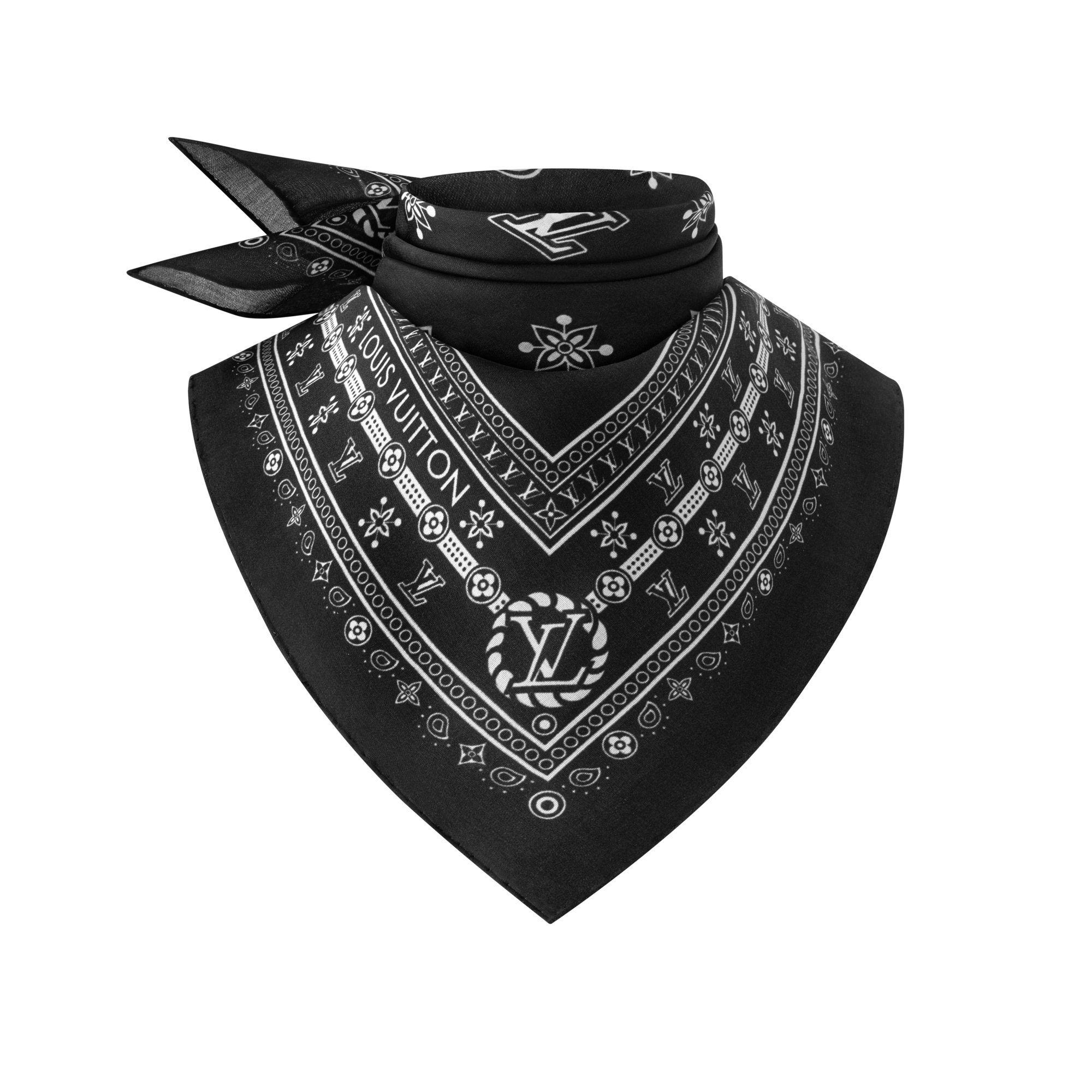 Pañuelo LV Bandana 55 S00 Mujer Accesorios Pañuelos de seda y bandanas | LOUIS VUITTON (Zoom de producto)