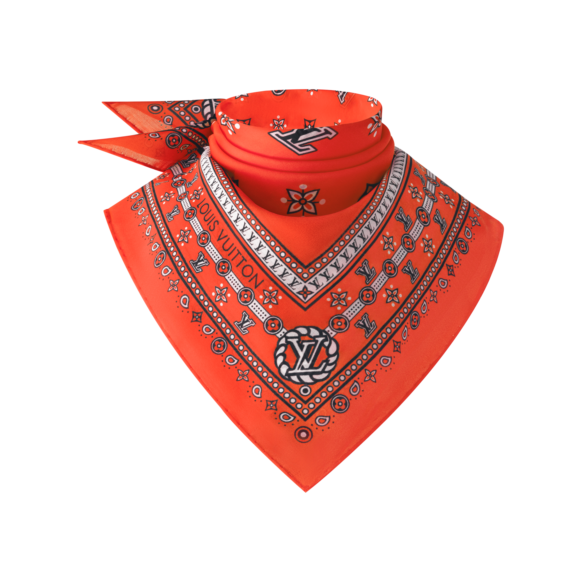 Pañuelo LV Bandana 55 S00 Mujer Accesorios Pañuelos de seda y bandanas | LOUIS VUITTON (Zoom de producto)