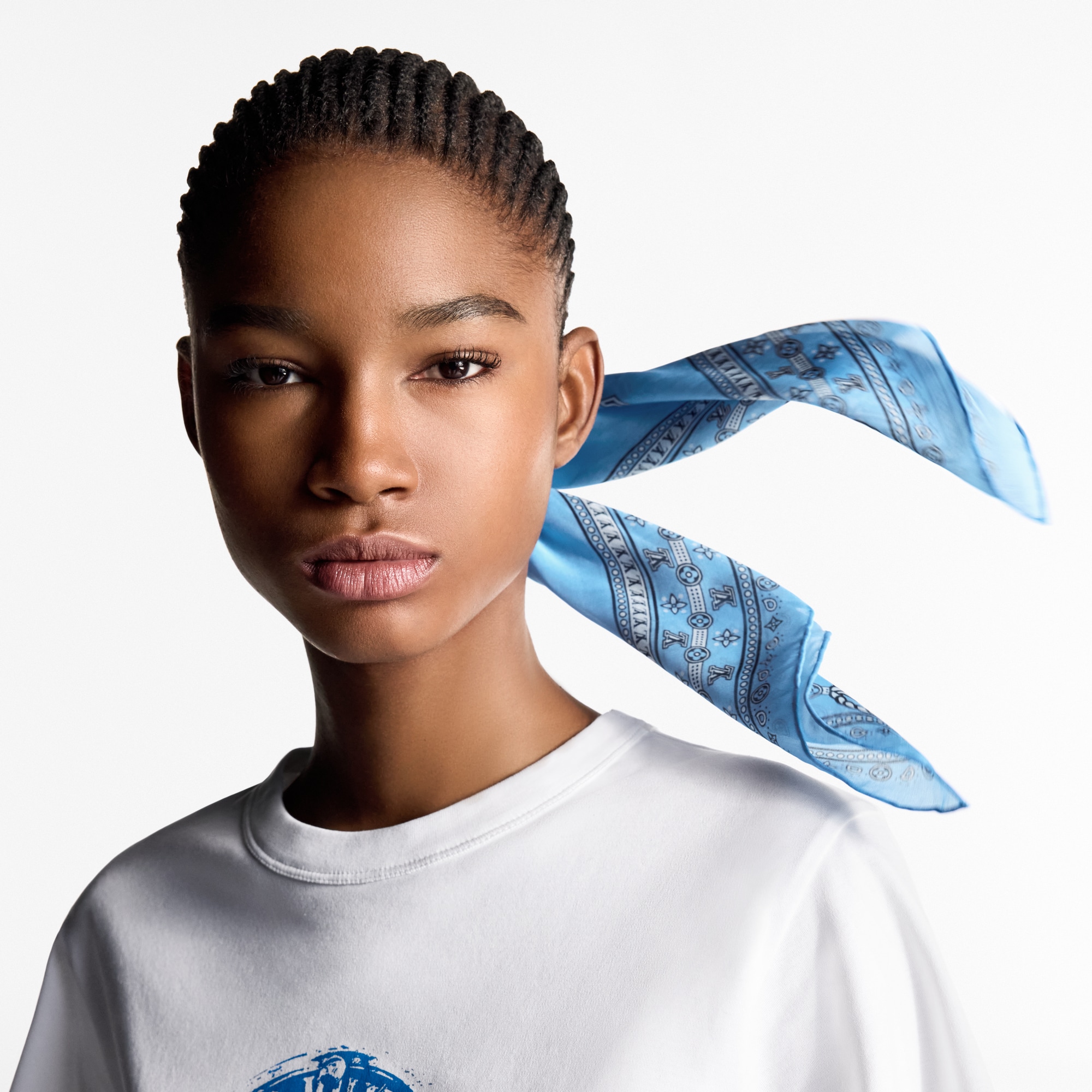 Pañuelo LV Bandana 55 S00 Mujer Accesorios Pañuelos de seda y bandanas | LOUIS VUITTON (Zoom de producto)