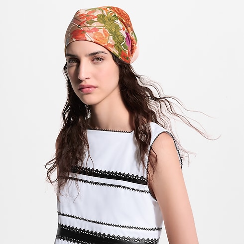 Pañuelo LV En Fleurs 90 S00 Mujer Accesorios Pañuelos de seda y bandanas | LOUIS VUITTON (Zoom de producto)