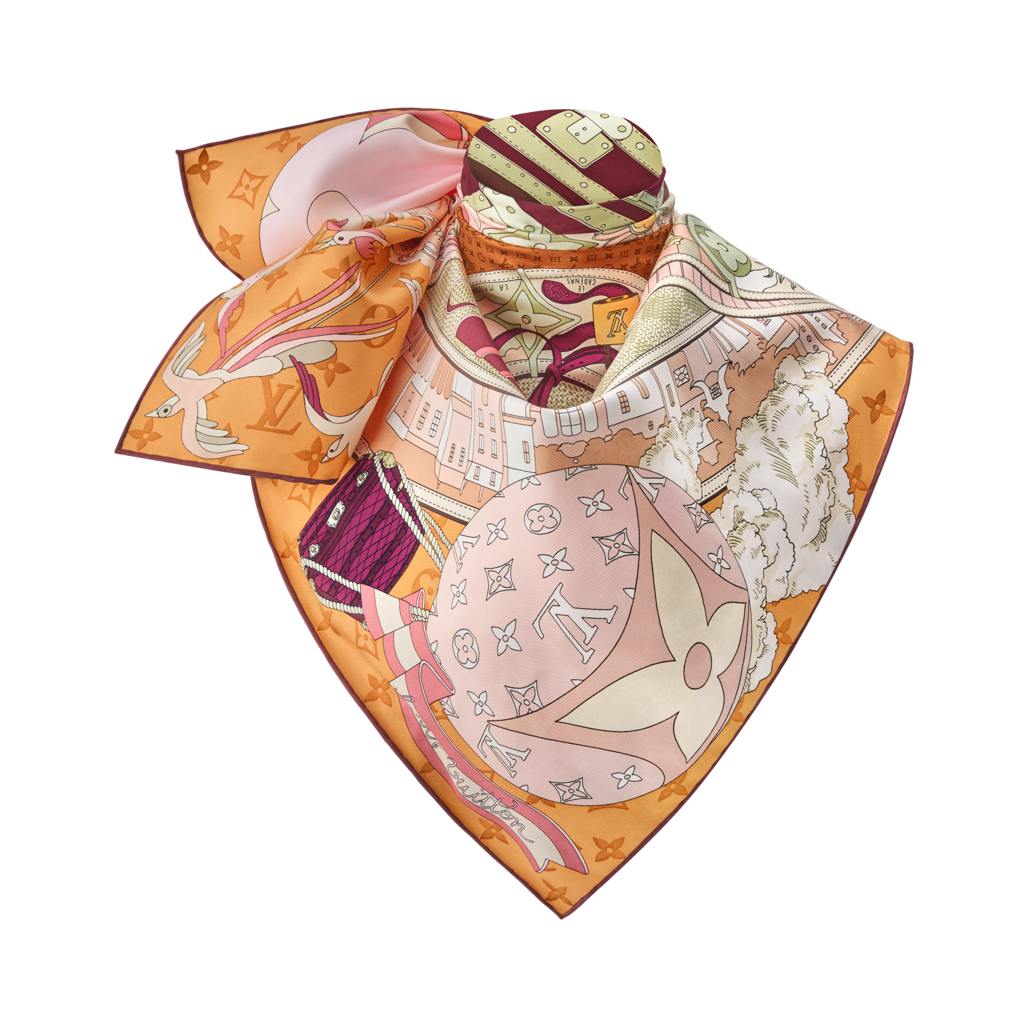 Pañuelo LV Journey 90 S00 Mujer Accesorios Pañuelos de seda y bandanas | LOUIS VUITTON (Zoom de producto)