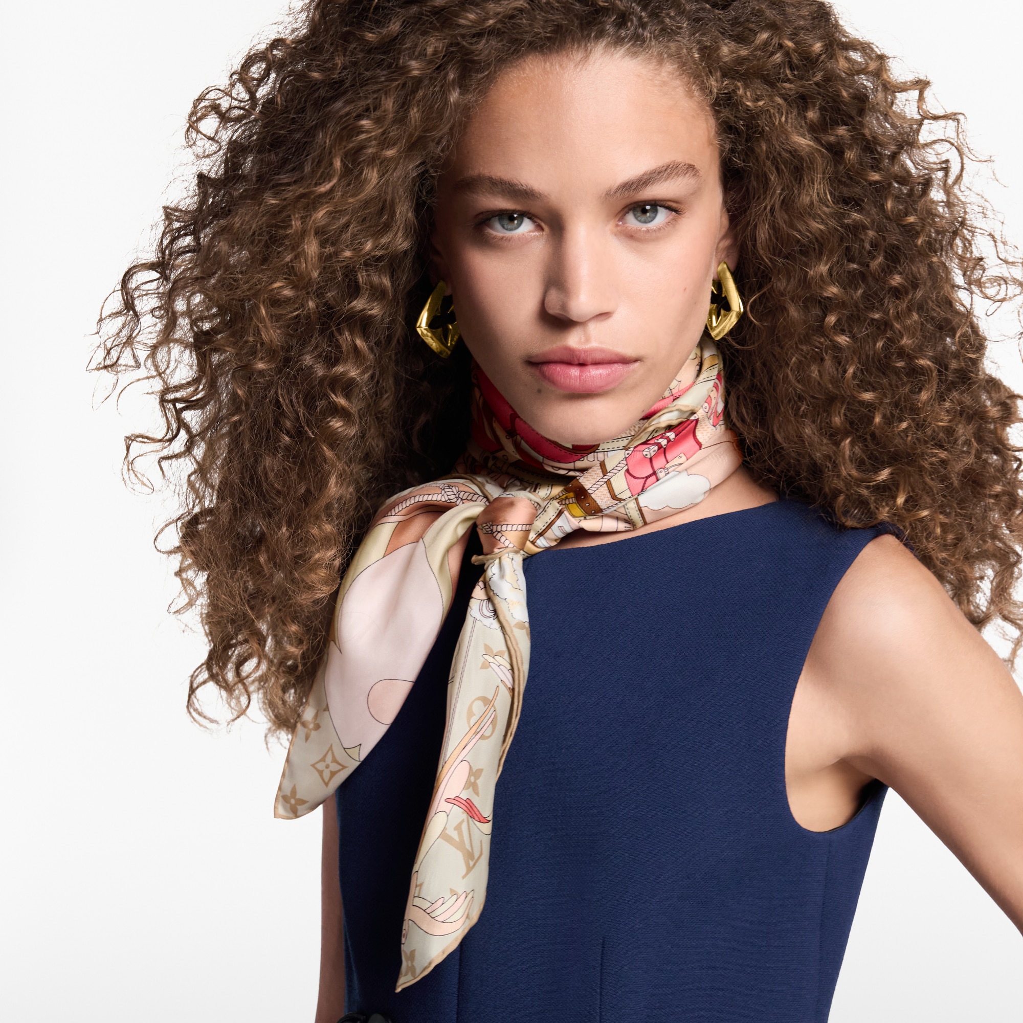 Pañuelo LV Journey 90 S00 Mujer Accesorios Pañuelos de seda y bandanas | LOUIS VUITTON (Zoom de producto)