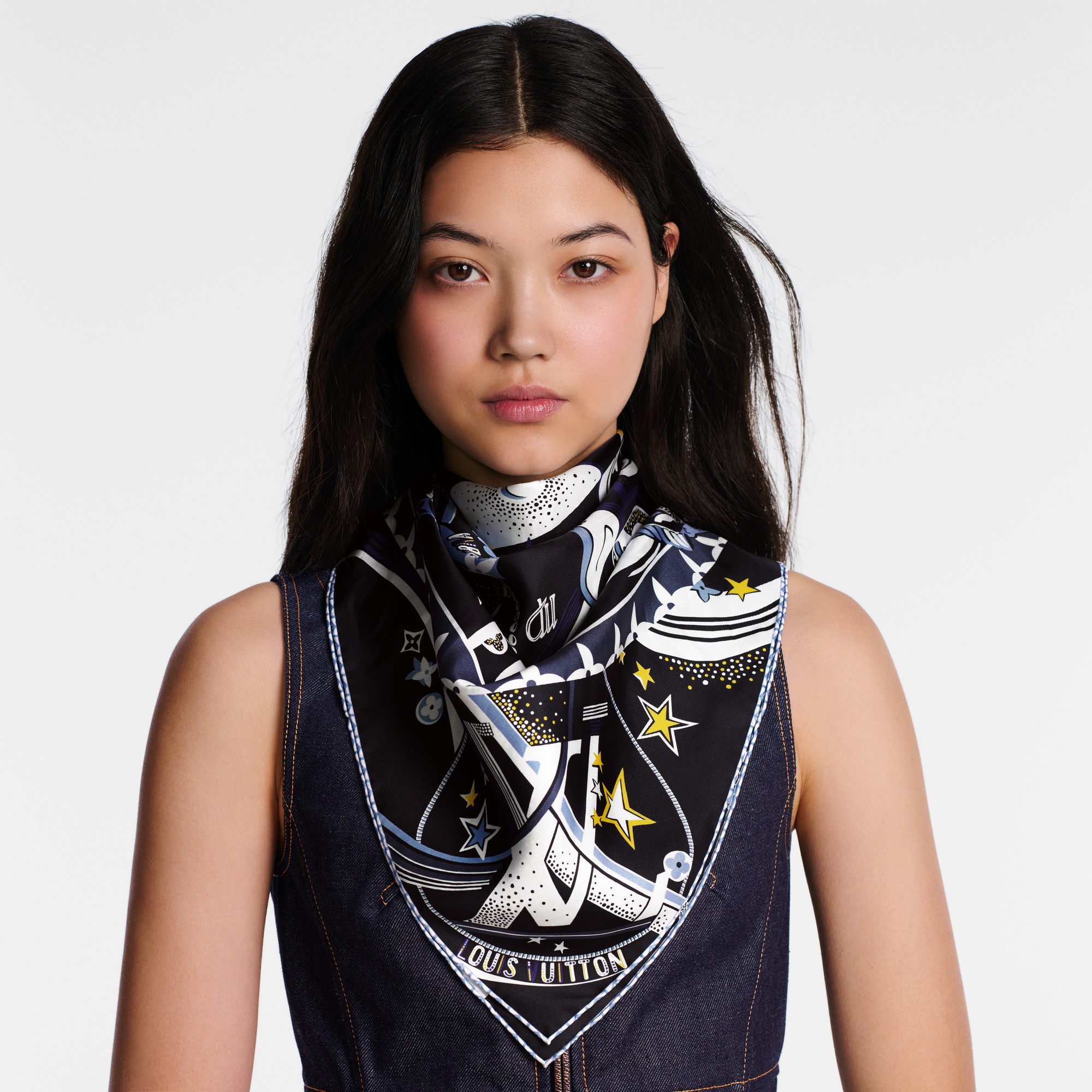 Pañuelo LV Star Sign 90 S00 Mujer Accesorios Pañuelos de seda y bandanas | LOUIS VUITTON (Zoom de producto)