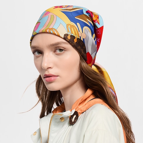 Pañuelo LV Wonderland 90 S00 Mujer Accesorios Pañuelos de seda y bandanas | LOUIS VUITTON (Zoom de producto)