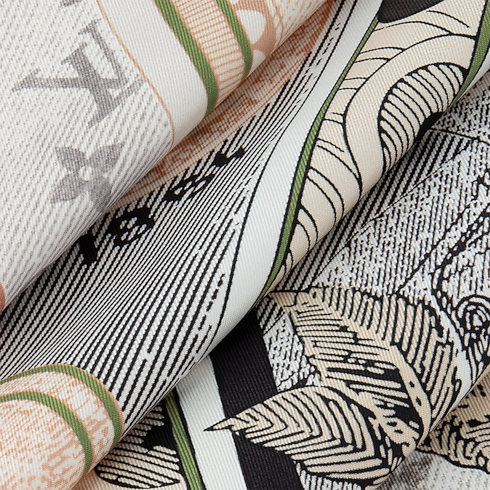 Pañuelo Malles Merveilleuses 90 S00 Mujer Accesorios Pañuelos de seda y bandanas | LOUIS VUITTON (Zoom de producto)