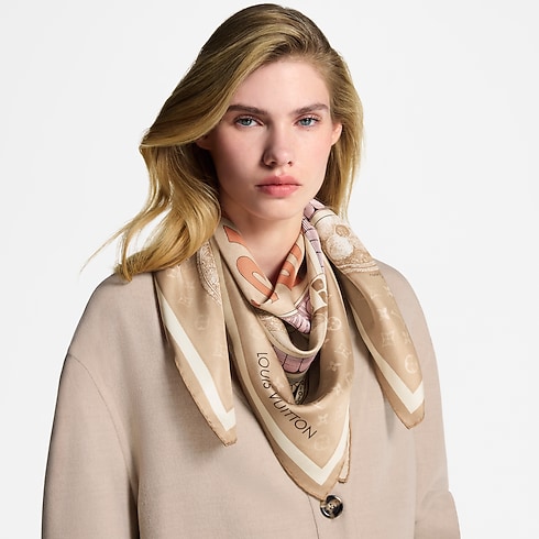 Pañuelo Malles Merveilleuses 90 S00 Mujer Accesorios Pañuelos de seda y bandanas | LOUIS VUITTON (Zoom de producto)