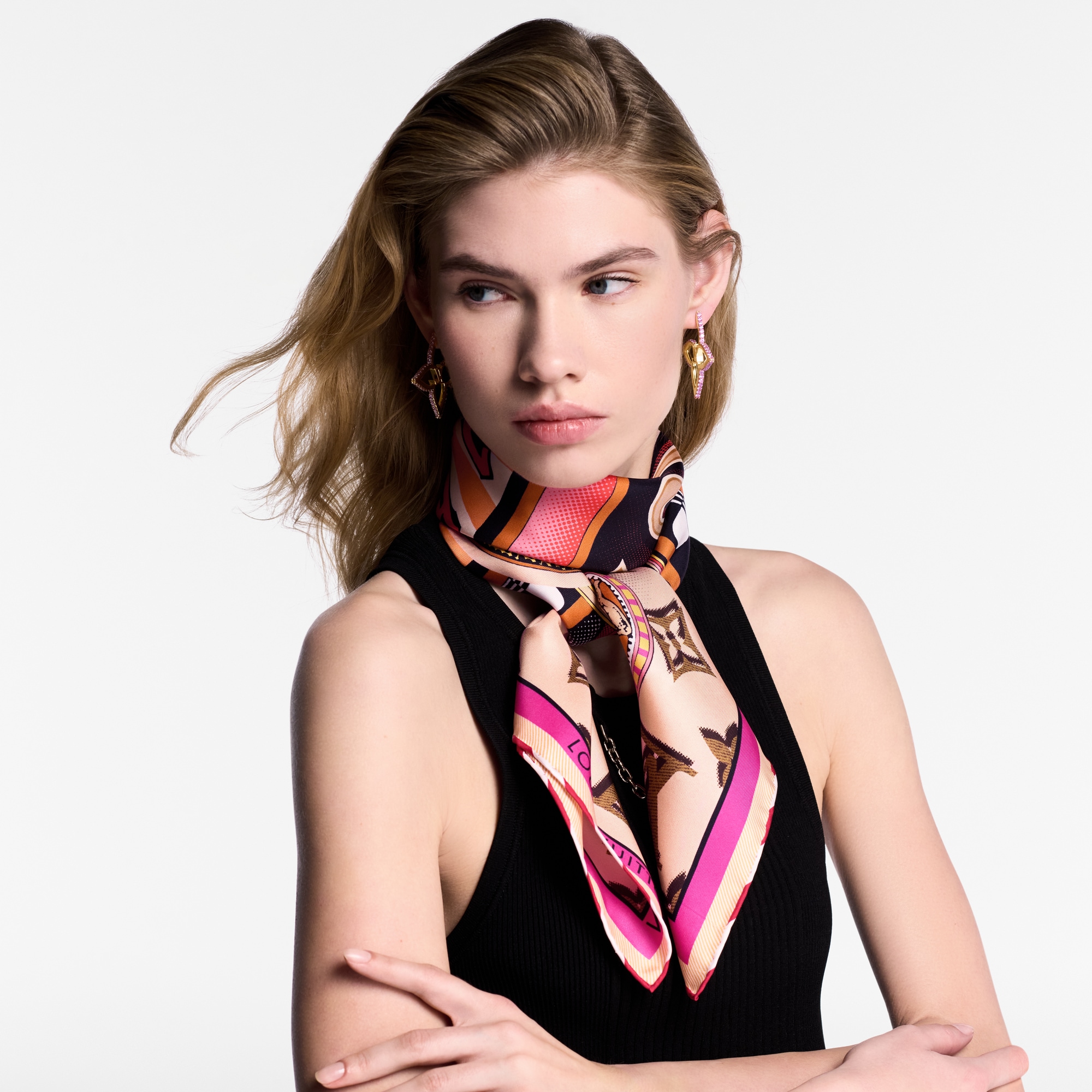 Pañuelo Malles Merveilleuses Remix 90 S00 Mujer Accesorios Pañuelos de seda y bandanas | LOUIS VUITTON (Zoom de producto)