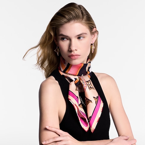Pañuelo Malles Merveilleuses Remix 90 S00 Mujer Accesorios Pañuelos de seda y bandanas | LOUIS VUITTON (Zoom de producto)