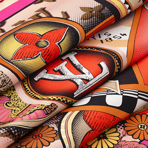 Pañuelo Malles Merveilleuses Remix 90 S00 Mujer Accesorios Pañuelos de seda y bandanas | LOUIS VUITTON (Zoom de producto)