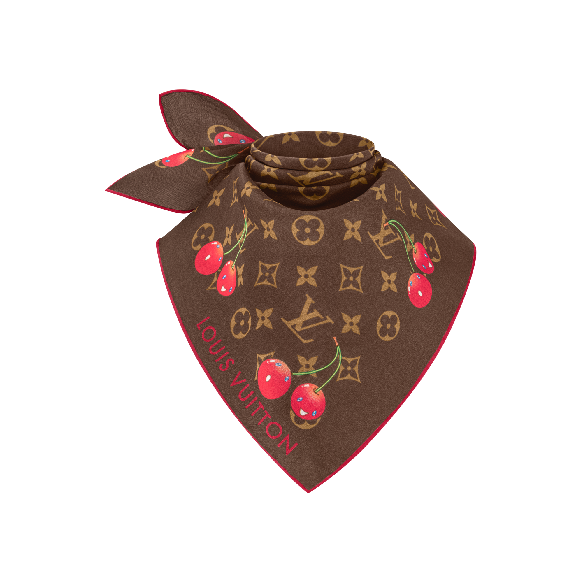 Pañuelo Monogram Cerise 55 LV x TM S00 Mujer Accesorios Pañuelos de seda y bandanas | LOUIS VUITTON (Zoom de producto)