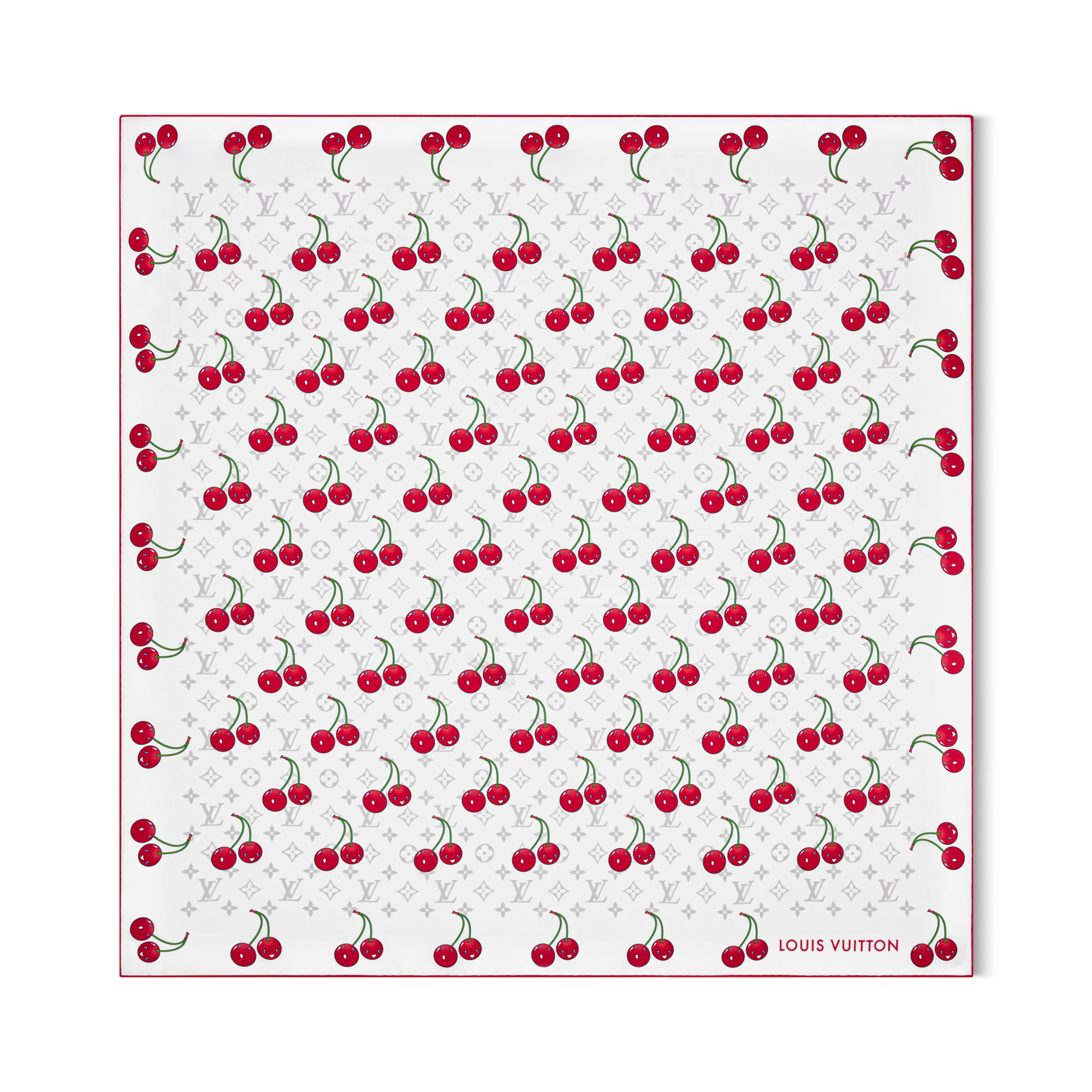 Pañuelo Monogram Cerise 90 LV x TM S00 Mujer Accesorios Pañuelos de seda y bandanas | LOUIS VUITTON (Zoom de producto)