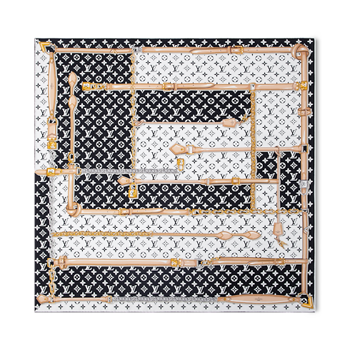 Pañuelo Monogram Confidential 90 S00 Mujer Accesorios Pañuelos de seda y bandanas | LOUIS VUITTON (Zoom de producto)
