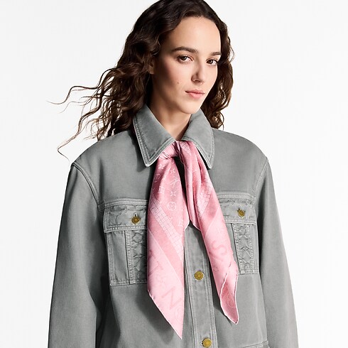 Pañuelo Monogram Infinity Denim 90 S00 Mujer Accesorios Pañuelos de seda y bandanas | LOUIS VUITTON (Zoom de producto)