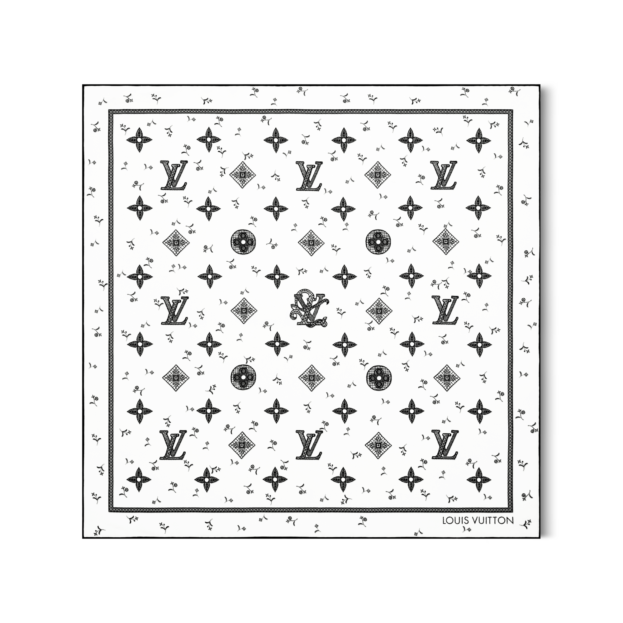 Pañuelo Monogram Romance 70 S00 Mujer Accesorios Pañuelos de seda y bandanas | LOUIS VUITTON (Zoom de producto)