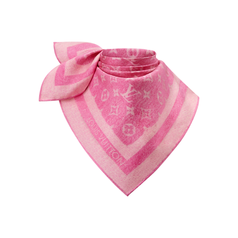 Pañuelo Monogram Silhouette Denim 55 S00 Mujer Accesorios Pañuelos de seda y bandanas | LOUIS VUITTON (Zoom de producto)