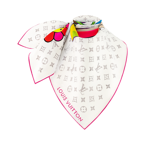 Pañuelo Monogram Superflat 90 LV x TM S00 Mujer Accesorios Pañuelos de seda y bandanas | LOUIS VUITTON (Zoom de producto)