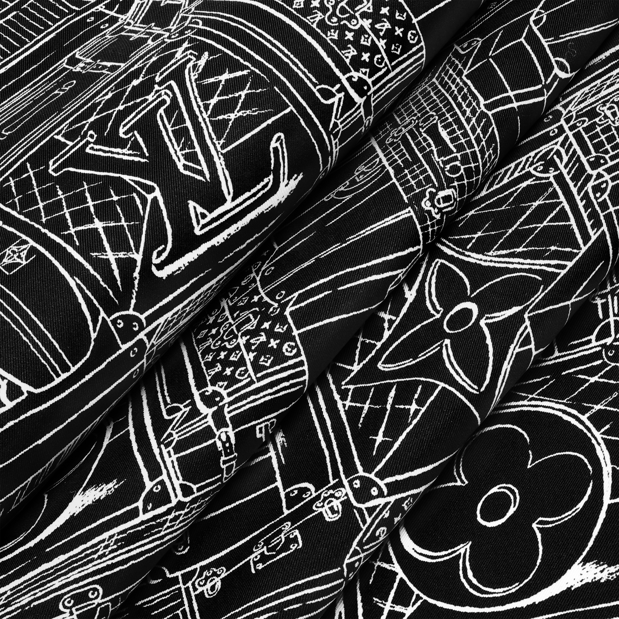 Pañuelo My LV Luggage 90 S00 Mujer Accesorios Pañuelos de seda y bandanas | LOUIS VUITTON (Zoom de producto)