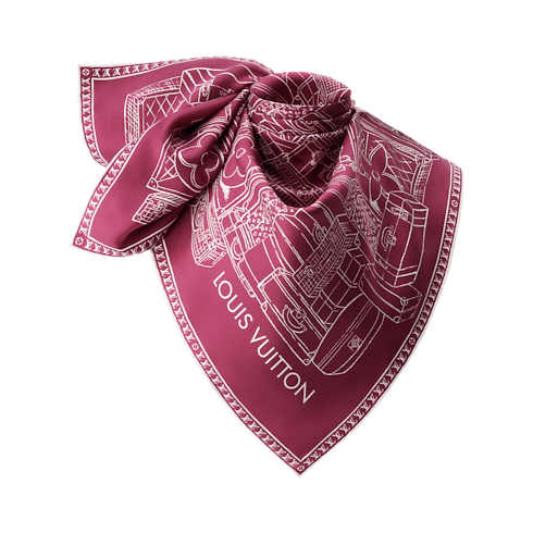 Pañuelo My LV Luggage 90 S00 Mujer Accesorios Pañuelos de seda y bandanas | LOUIS VUITTON (Zoom de producto)