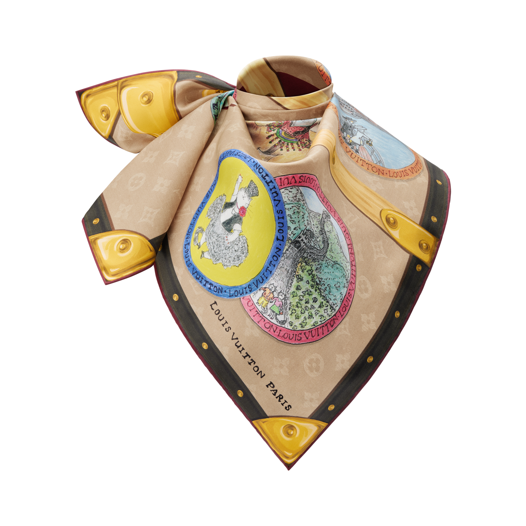Pañuelo My LV Trunk 90 S00 Mujer Accesorios Pañuelos de seda y bandanas | LOUIS VUITTON (Zoom de producto)