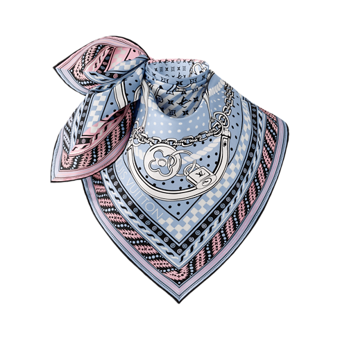 Pañuelo Ocean Bandana 90 S00 Mujer Accesorios Pañuelos de seda y bandanas | LOUIS VUITTON (Zoom de producto)