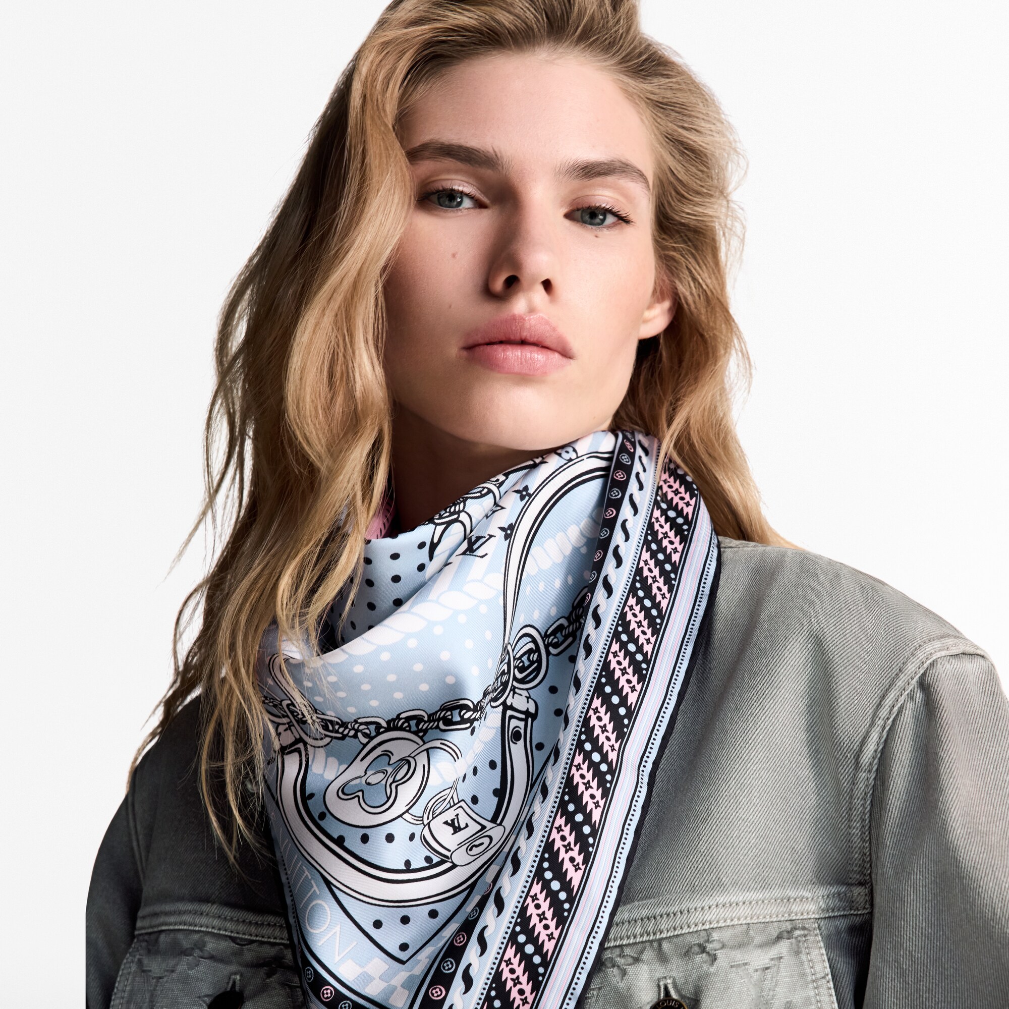 Pañuelo Ocean Bandana 90 S00 Mujer Accesorios Pañuelos de seda y bandanas | LOUIS VUITTON (Zoom de producto)
