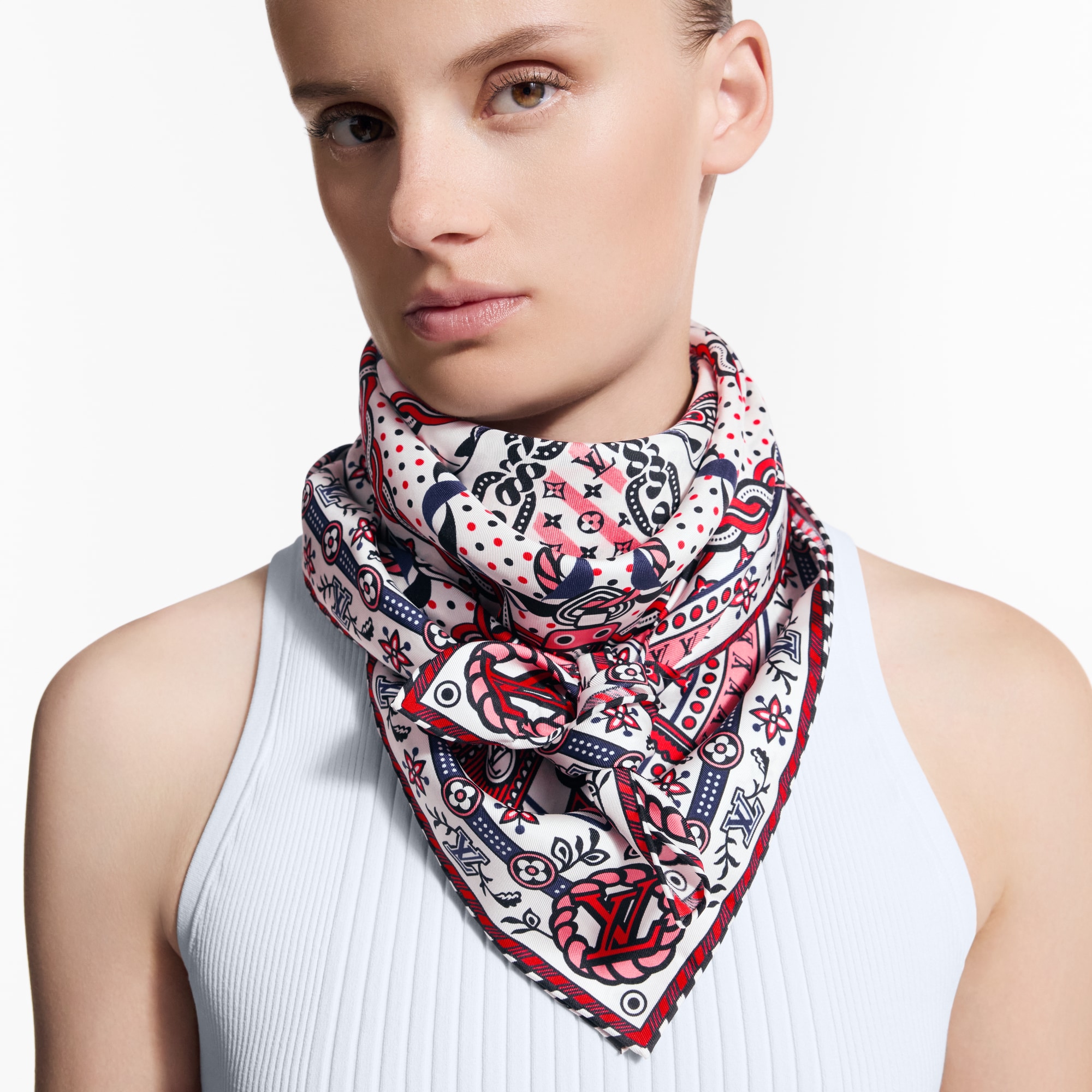 Pañuelo Summer Garden 90 S00 Mujer Accesorios Pañuelos de seda y bandanas | LOUIS VUITTON (Zoom de producto)