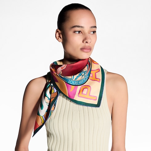 Pañuelo Through The Window 90 S00 Mujer Accesorios Pañuelos de seda y bandanas | LOUIS VUITTON (Zoom de producto)