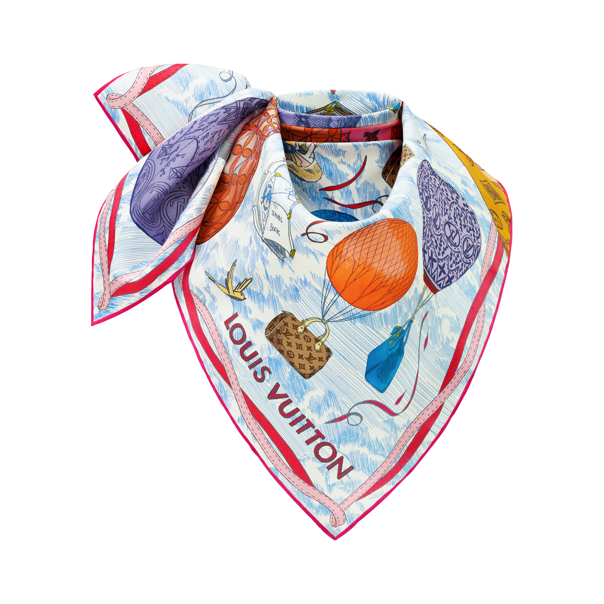Pañuelo Up And Away 90 S00 Mujer Accesorios Pañuelos de seda y bandanas | LOUIS VUITTON (Zoom de producto)